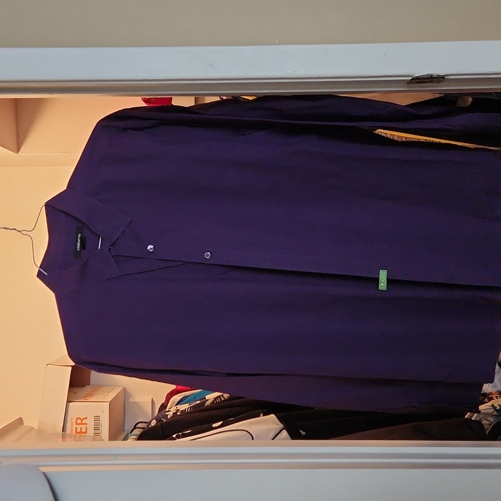 Claiborne Purple men's dress shirt